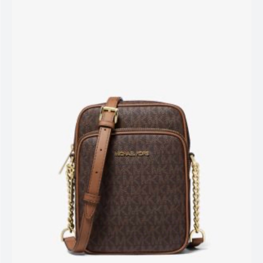 Michael Kors Jet Set Travel Crossbody Bag with Signature Logo